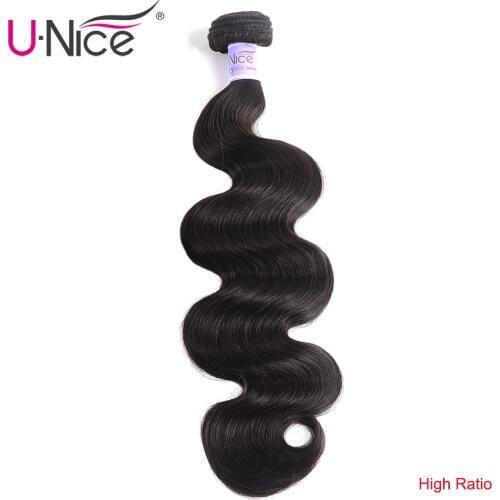 UNice Hair Kysiss Series Malaysian Body Wave Hair Weave Bundles Natural Color 100% Virgin Human Hair weaving 1 Piece 8-30inch