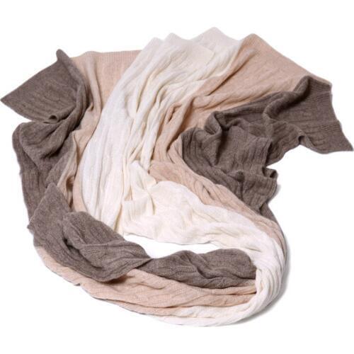 High grade 100%cashmere women fashion patchwork color scarfs shawl pashmina 70x200cm