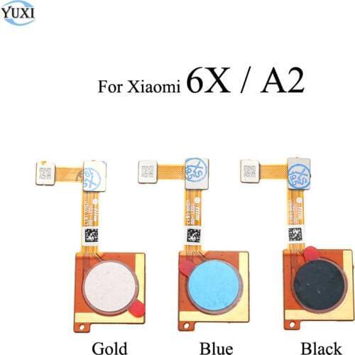 YuXi For Xiaomi Mi 6X / Mi A2 Touch ID Home Button Fingerprint Sensor Scanner Flex Cable Ribbon Replacement Parts