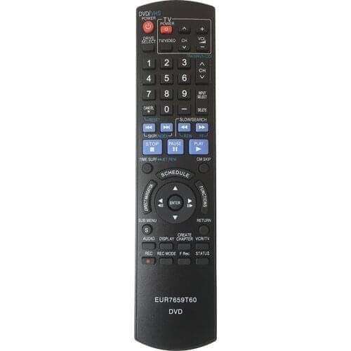 Replaced Remote Control For Panasonic DVD Recorder Player DMR-EZ37 DMR-EZ37V DMR-EZ47 DMR-EZ475
