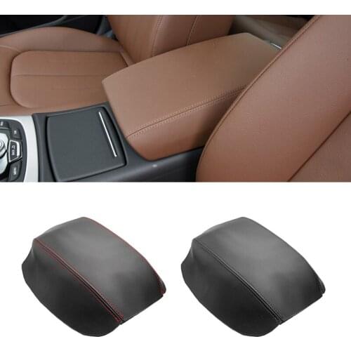 For Audi A6 2012 2013 2014 2015 2016 2017 2018 Microfiber Leather Car Interior Center Console Armrest Box Cover Protective Trim