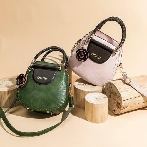 Womens Bag Spring 2021 New Fashion Retro Woven Handbag Large Capacity One-shoulder Cross-body Bag Leather Womens Bag