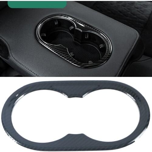 1PCS Stainless Steel Interior Rear Water Cup Holder Cover Trim for Audi A3 8Y 2020 2021 2022 Accessories