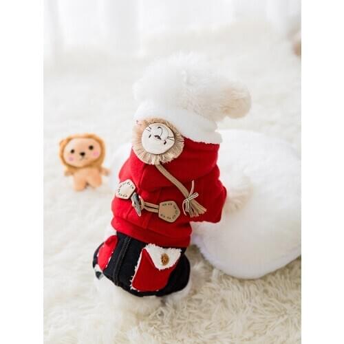 Dog Clothing for Small Dog Clothes Cat Warm Winter Dog Overalls Cotton Fleece Puppy Clothes Clothing French Bulldog Chihuahua