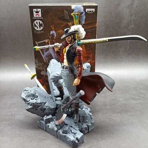 One Piece Action Figure Dracule·Mihawk PVC Action Figure Anime Puppets Toys Oka Shichibukai Model Anime Lover Collection
