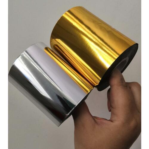 2rolls/lot) gold and silver color hot stamping foil metallic foil hot press on paper or plastic heat stamping film