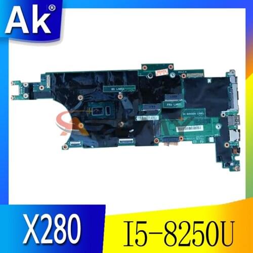 FRU 01YN001 01LX677 01LX673 For Lenovo Thinkpad X280 Laptop Motherboard EX280 NM-B521 W/ CPU I5-8250U 8GB-RAM 100% Fully Tested