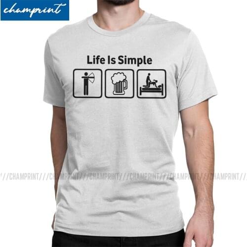 Archery Life Is Simple Rude T Shirt for Men Funny T-Shirts Plan for Today Funny Beer Have Sex Tee Shirt Short Sleeve Clothing