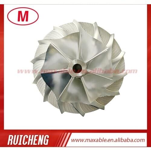 HX40 3599018 55.97/85.98mm 7+7 blades high performance turbocharger billet/milling/aluminum 2618 compressor wheel for 4037173
