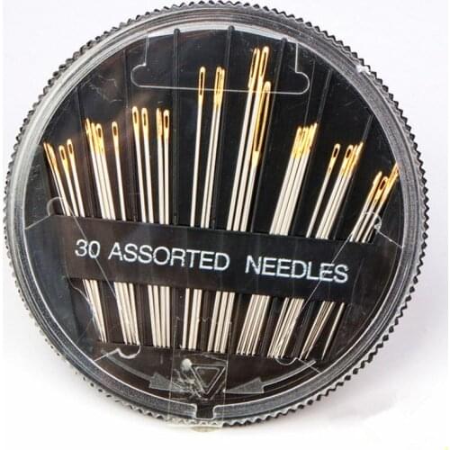 Elderly Needle-side Hole Blind Needle Household Sewing Stainless Steel Hand Sewing Needless Threading Apparel Crochet Hook