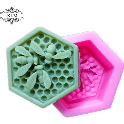KLM new bumblebee nest silicone mold cake tool soap corner biscuit pastry tool