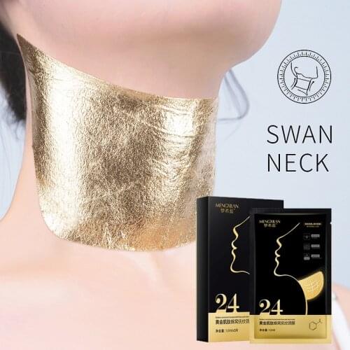 Gold Carnositide Honeycomb Neck Mask Firming Anti Wrinkles Whitening Anti-aging Mask Beauty Moisturizing Neck Beauty Skin Care
