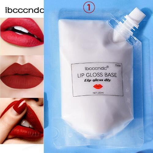 100ML Matte Clear Lip Gloss Base Oil Non-Stick DIY Lip Stick Raw Material Gel for Lip Gloss Lipgloss Base Liquid Lipstick