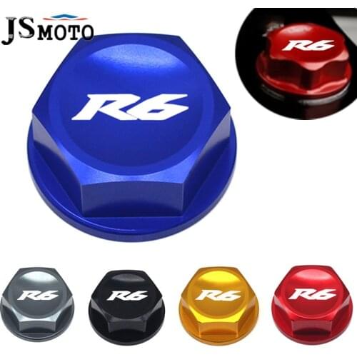 Motorcycle CNC Aluminum Rear Wheel Axle Nut Screw Cap & Steering Stem Nut Head Screw Cover For Yamaha YZF-R6 YZFR6 R6 2006-2017