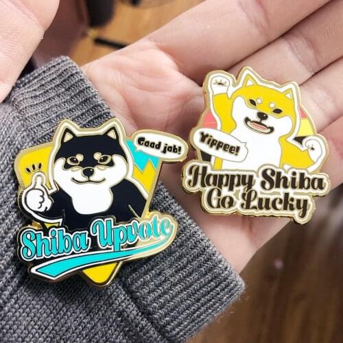 Pet Dog Cartoon Metal Key Chain SHIBA INU Keychain Shiba Doge Key Ring Bag Pendant Badge Excellent Gift