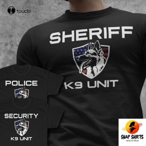 New K-9 Unit Police Sheriff Or Security K9 T-Shirt Service Dog Handler Gear