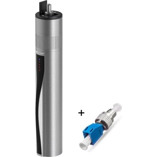 New Brand 5km Red Laser Pen 10Km Fiber Optic Test Pen 20Km Red Light Source 30Km Lithium Rechargeable SC/FC/ST LC Connector