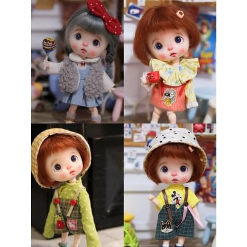 OB11 Clay doll Handmade customization dolls selling with clothes and wig