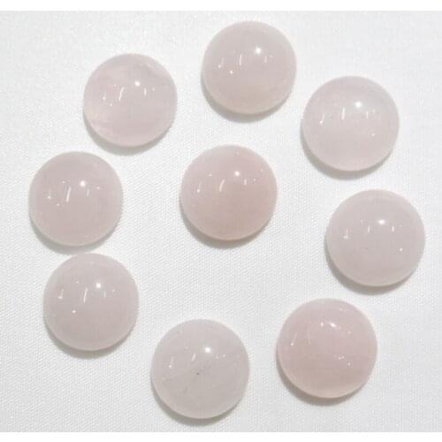 Wholesale 30pcs/12mm Natural Stone crystal Half Round Flat Back Cabochons beads For DIY Jewelry making Accessories