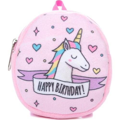 D&B Doll Bag Reversible Cute Cartoon Character School Bag Lightweight Little Kid Book Bag for Preschool Kindergarten Elementary