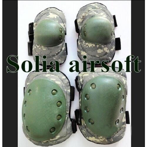 Tactical sport outdoor Knee Pads and Elbow Pads Protection Gear Cycling Set ACU color