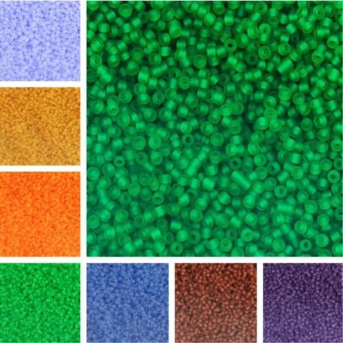 High-quality Frosted Glass Rice Beads DIY Jewelry, Curtain Decoration, Handbags and Luggage Decoration, Etc., 2mm*1000pcs