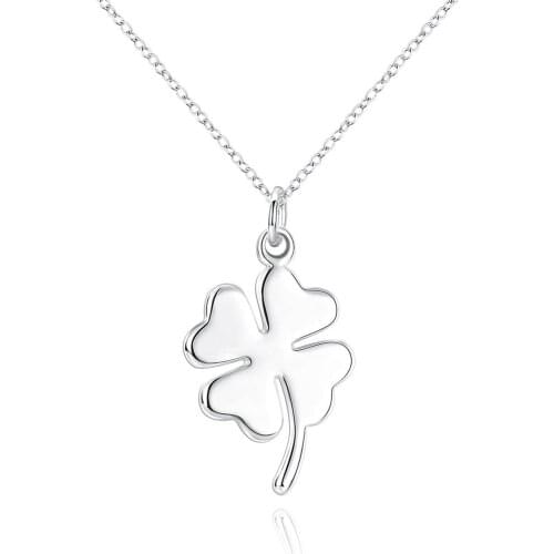 ZEMIOR Simple Leaf Pendants For Women White Lucky Plant Pendant Birthday Gift Fashion Jewelry Give Girlfriend Free Shipping