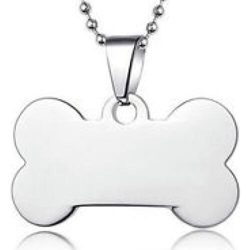 Cheap Stainless steel Blank Bone Dog ID Tags low price Laser engravable pet dog tags hot sales steel dog tags custom