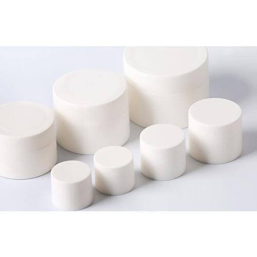 12pcs 3g 5g 10g Refillabe Bottles white matte bottles face cream or eye cream jar cosmetics packages