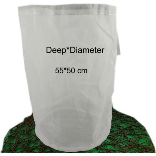 2018 Free Shiping 55*50cm Home Brew 10 Gallon Fine Mesh HOP BAGS BEER MAKING HOME BREWING FOOD GRADE Beer Filter Bar Accessory