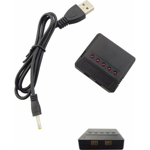 4-Axle Remote Control Aircraft Accessories 5-in-1 Charger +USB for Wltoys V911 KV911-0005 F929 F939 E010 E011 E011 E013