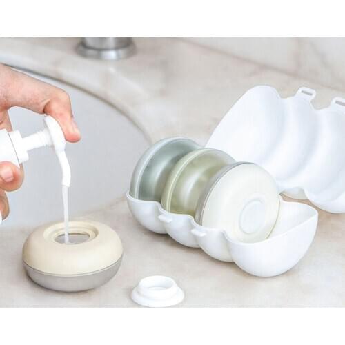 4PCS/Set Travel Mini Refillable Conveniet Empty Bottles Kit Packing Care Cosmetics Container Pressing Portable Seal Storage Box