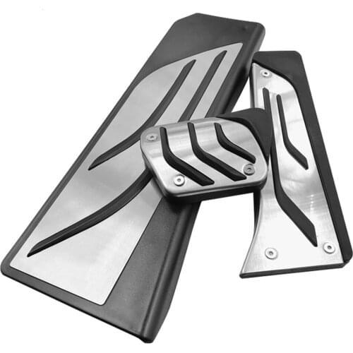 Car Brake Accelerator Accessory Gas Brake Pedal Foot Rest Pads for BMW 5 Series 11-17 Non Slip Pedal Cover Set