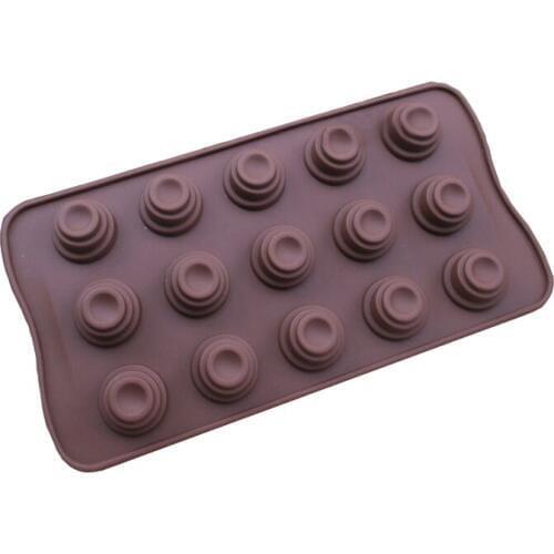 Free shipping 15 Three tower chocolate mold cooking tools Silicone Mould baking Fondant Sugar Craft DIY Cake candy DIY