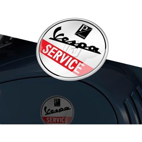 3D Motorcycle Round Sticker Case for Piaggio Vespa Service Sprint GTS GTV LX PX GS SS PRIMAVERA Etc