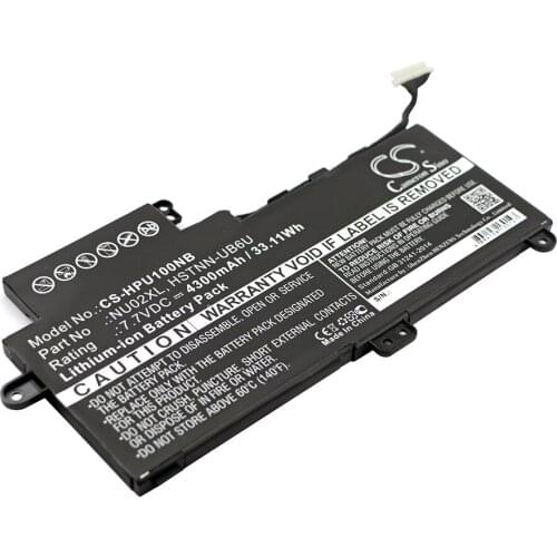 CS 4300mAh/33.11Wh battery for HP Pavilion M1,M1-U,M1-U001DX 843535-541,844200-850,HSTNN-UB6U, NU02XL, TPN-W117