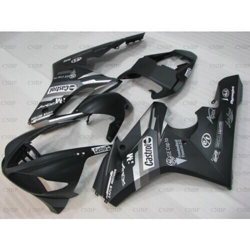 For Triumph 675 2009 - 2012 Bodywork for Triumph 675 2009 Abs Fairing Daytona 11 12 Matter Black Matter Silver Full Body Kits