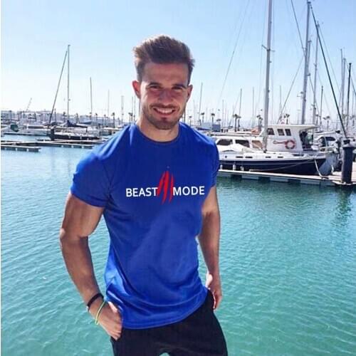 Gym deltoid Short Sleeve T-shirts For Men