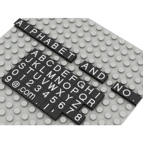 Alphabet&Number 3070 Letter Building Blocks Staking Brick Assembled Construction Kid Toys Learning Education Classic Collection