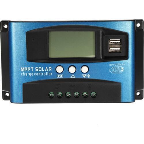 MPPT Solar Charge Controller 12V 24V Dual USB Auto Solar Panel Charger Regulator LED Intelligent Street Lighting Controller