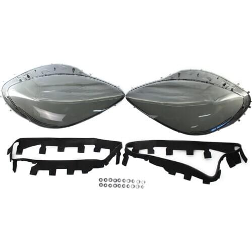 Headlight Lens Cover Headlamp Lens Plastic Shell Cover Headlight Assembly Replacement for Corvette C6 2005-2013