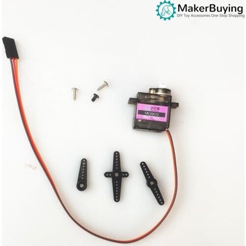 4pcs MG90S Metal gear Digital 9g Servo SG90S For Rc Helicopter Plane Boat Car MG90 9G