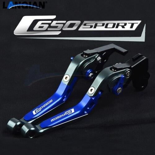 Motorcycle Accessories Aluminum Adjustable Extendable Foldable Brake Clutch Levers For BMW C650SPORT C650 SPORT 2015 2016 2017