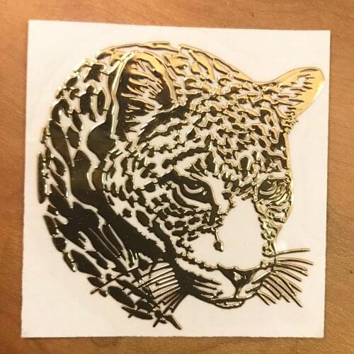 Three Ratels MT-78 3D Plum Leopard Car Stickers HOT Universal Metal Emblem Auto Truck Motor Decal For Laptop Phone Computer