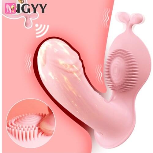Wearable Invisible Dildo Vibrator G Spot Sex Toys for Women 10 Speeds Clitoris Stimulator Remote Control Panties Vibrating