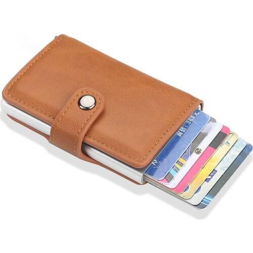 New Metal Anti Rfid Wallet Credit Id Card Holder Men Women Business Cardholder Cash Card Pocket Case Passes Credit Card Holder