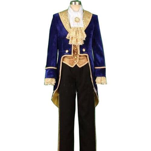 Cosplay Adult Costumes Prince Adam Cosplay Clothes Adam Men halloween Party Clothes Suits