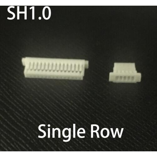 SH1.0 1.0mm Pitch 2P 3P 4P 5P 6P 7P 8P 9P 10P 11P Pins Single Row Plastic Shell JST Female Plug Wire Connector Housing