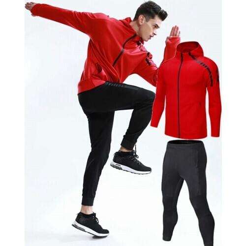 Sport Suit Autumn Winter Men basketball Soccer Running Hoodie Jackets Long Sleeve 23 Print Tracksuit Training Football Suits