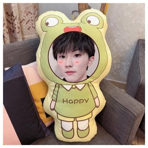 TNT Ma Jiaqi Humanoid Pillow Real Photos Waiting Surrounding Shaped Pillow Cartoon Doll Waist Cushion Home Decor Cute Pillow